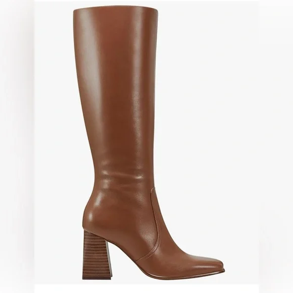 Marc fisher Brown Knee-High Leather Boots - Picture 1 of 6
